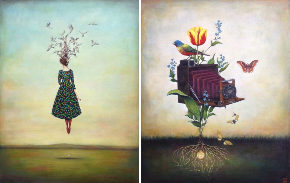 Ethereal Acrylic Paintings by Duy Huynh Explore Cultural Displacement ...