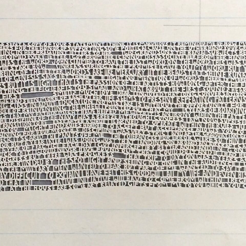 Intericate Letters Intricate Letters Hand-Cut from Paper by Annie Vought — Colossal