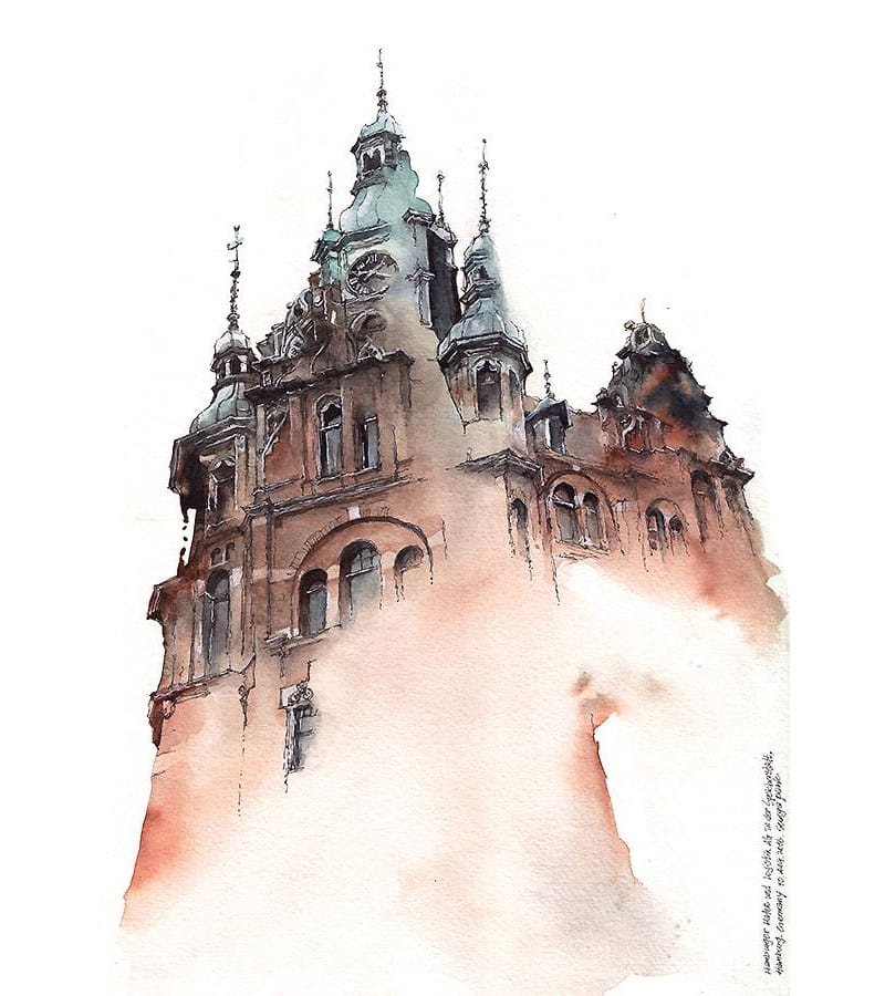 Dreamy New Architectural Watercolors By Artist Sunga Park Colossal