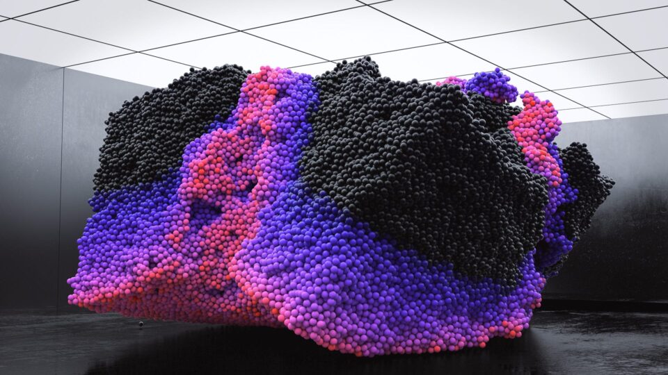 Billions of Color Changing Particles Create Amorphous Waves in a New ...