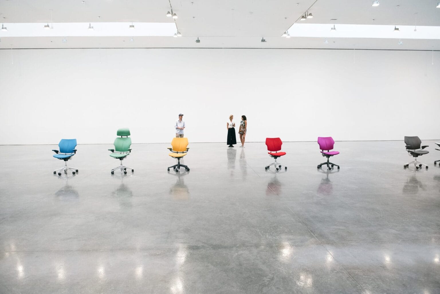 Modified Office Chairs Perform an Autonomous Dance Through Gagosian ...