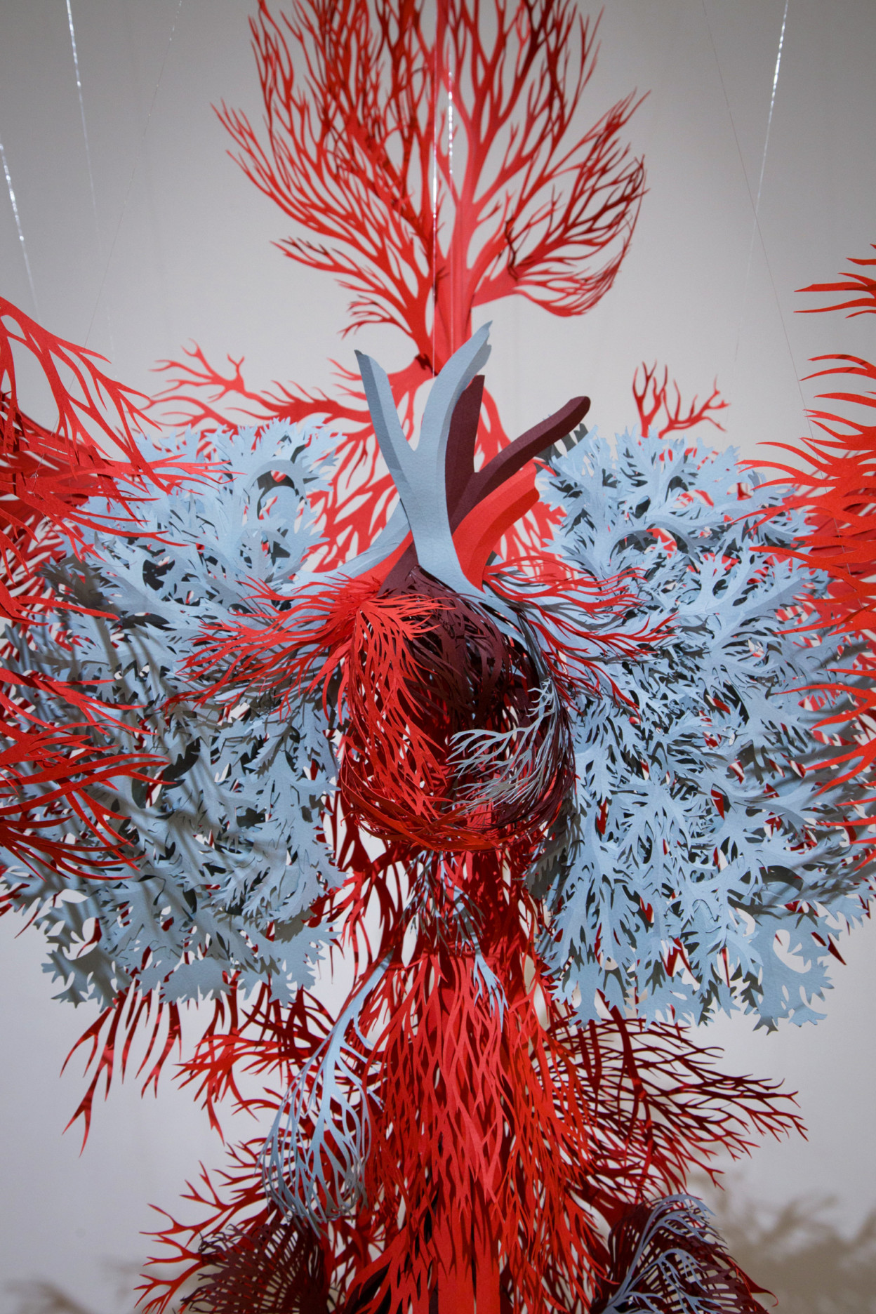 An Interpretation of the Body's Circulatory System in Hand Cut Paper by ...