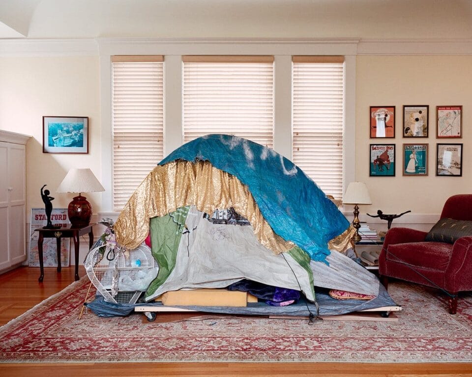 Shelters of People Experiencing Houselessness Are Photographed within ...