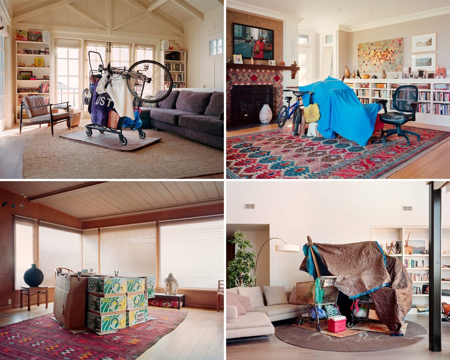 Shelters of People Experiencing Houselessness Are Photographed within ...