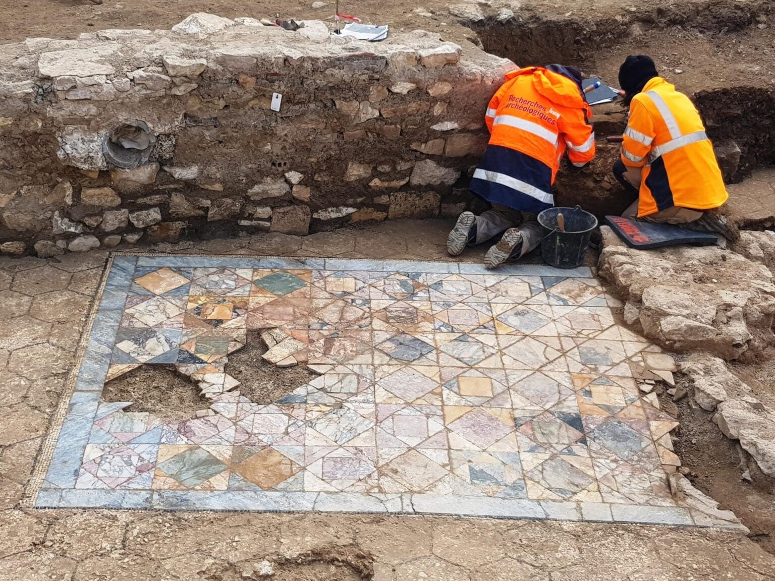 Archaeologists Uncover a Lavish Marble Floor from Ancient Rome in ...