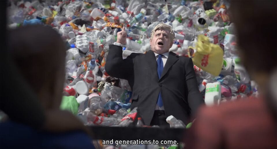 A Satirical New Animation by Greenpeace Swamps Boris Johnson in a ...
