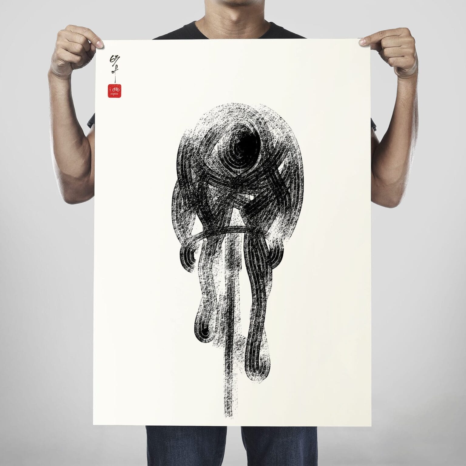 Thomas Yang Using Long Continuous Strokes, Thomas Yang's New Print is a Zen ...