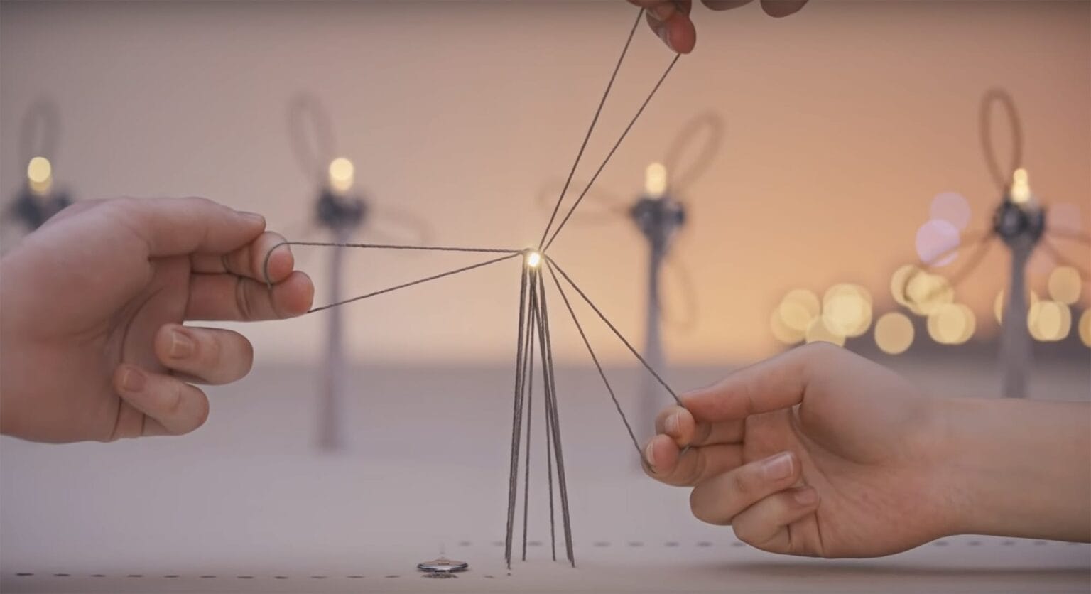 A Whimsical Ad Uses Conductive Thread to Light Up Miniature Scenes Made ...