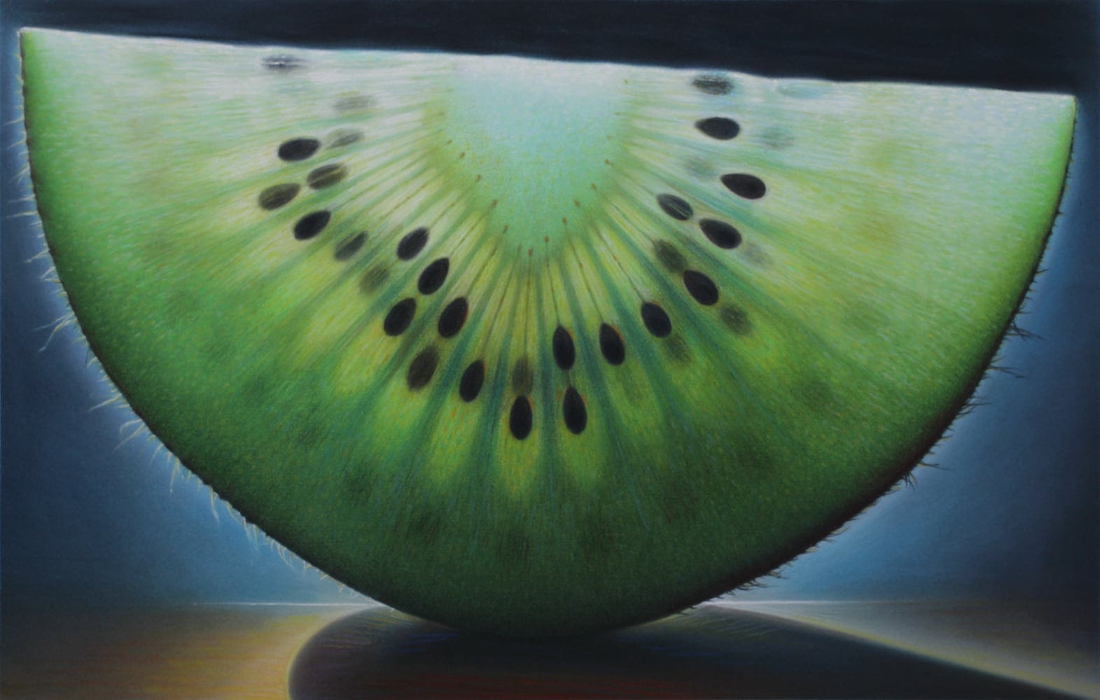 Dramatic Light Illuminates Crosscut Melons Citrus And Other Juicy 
