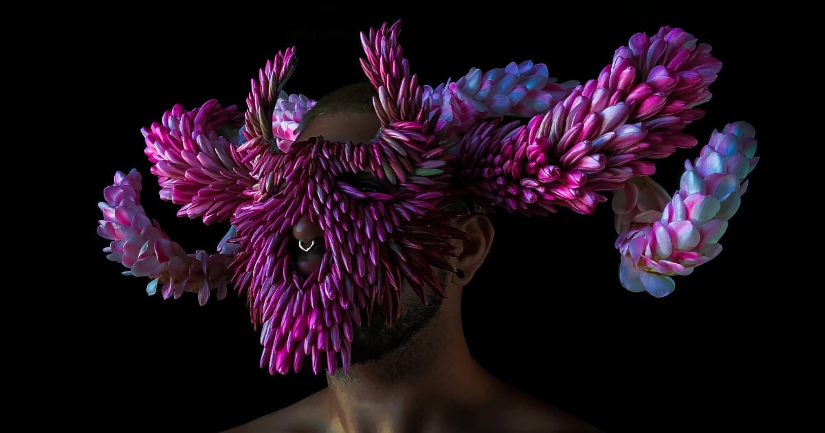 In Bold Self-Portraits, Fantastical Masks Camouflage Noah Harders in ...