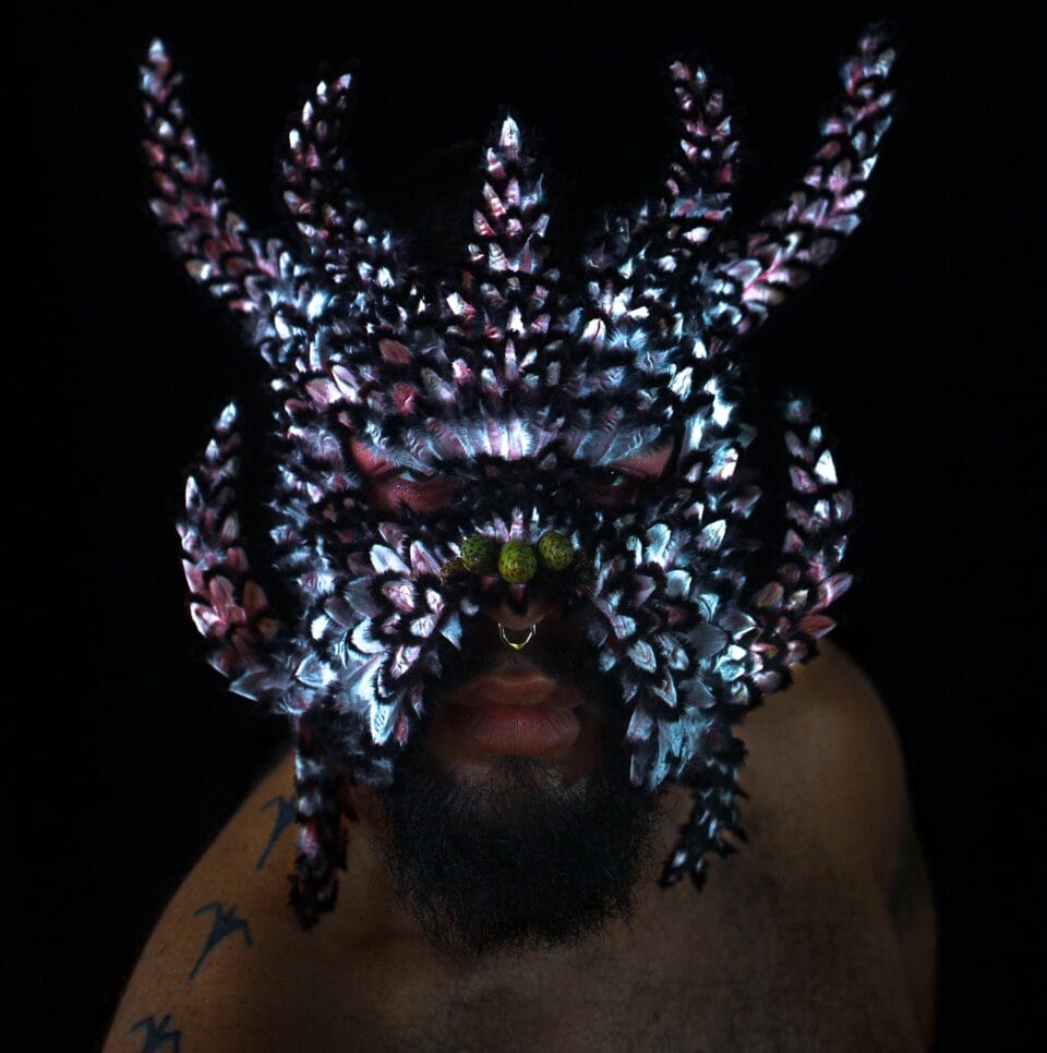 In Bold Self-Portraits, Fantastical Masks Camouflage Noah Harders in ...