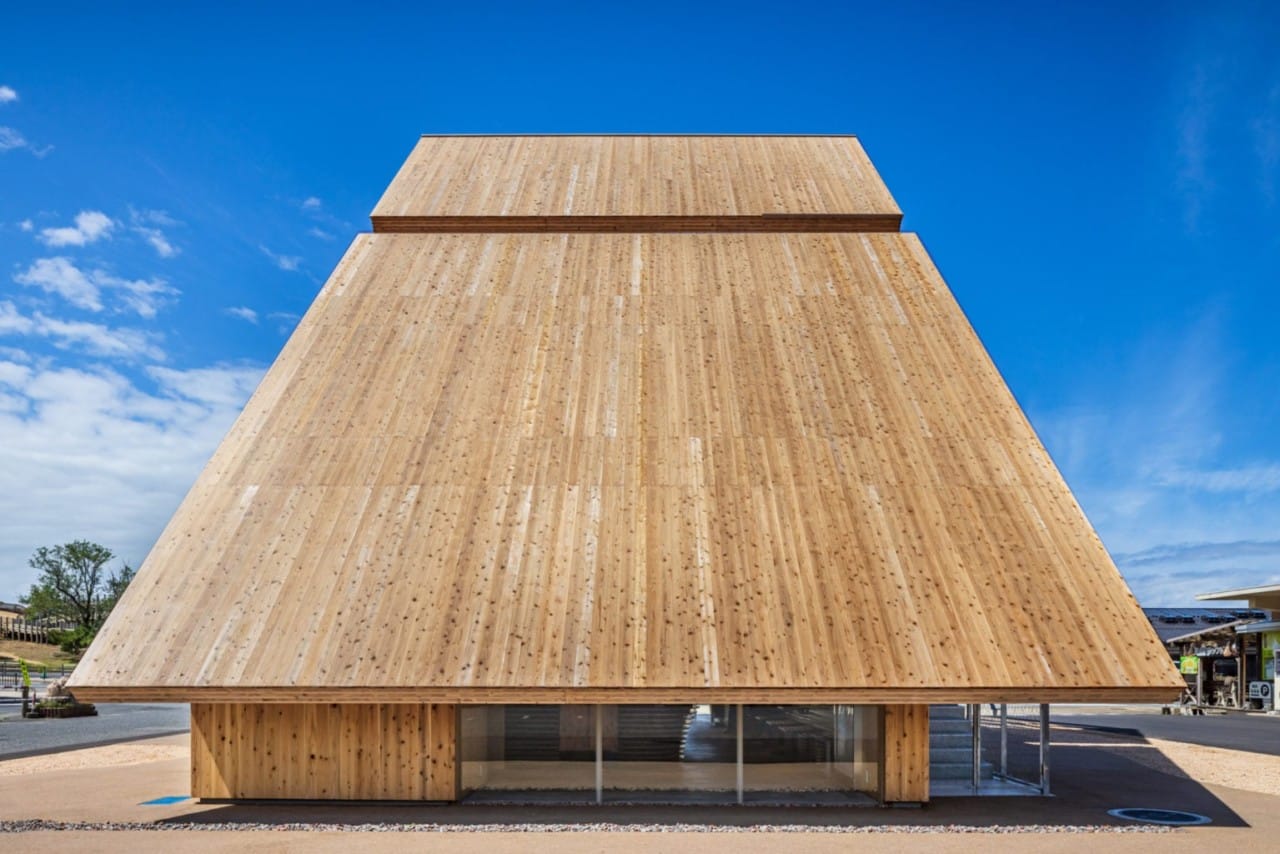 Kengo Kuma Designs A Dramatically Vaulted Cafe To Evoke Japan s Sloping Kengo Kuma Designs A Dramatically Vaulted Cafe To Evoke Japan s Sloping