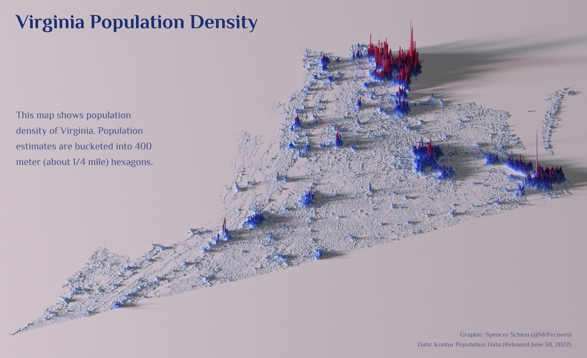 Boldly Contrasted Maps by Spencer Schien Visualize Population Density ...