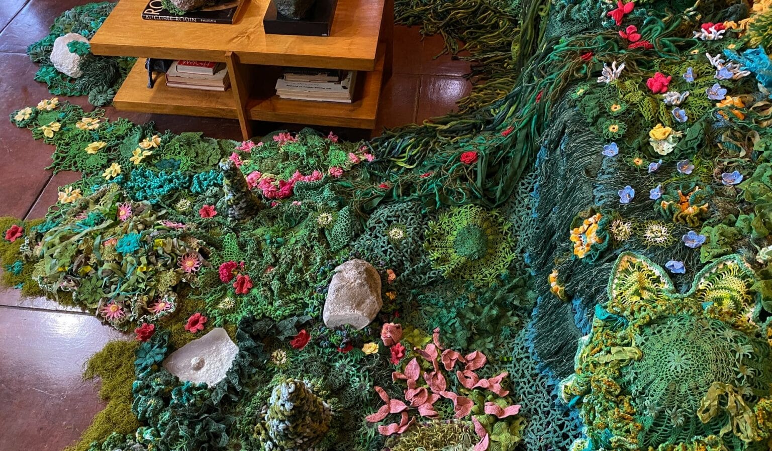Enchanting Ecosystems Crocheted by Melissa Webb Envelop Interior Spaces ...
