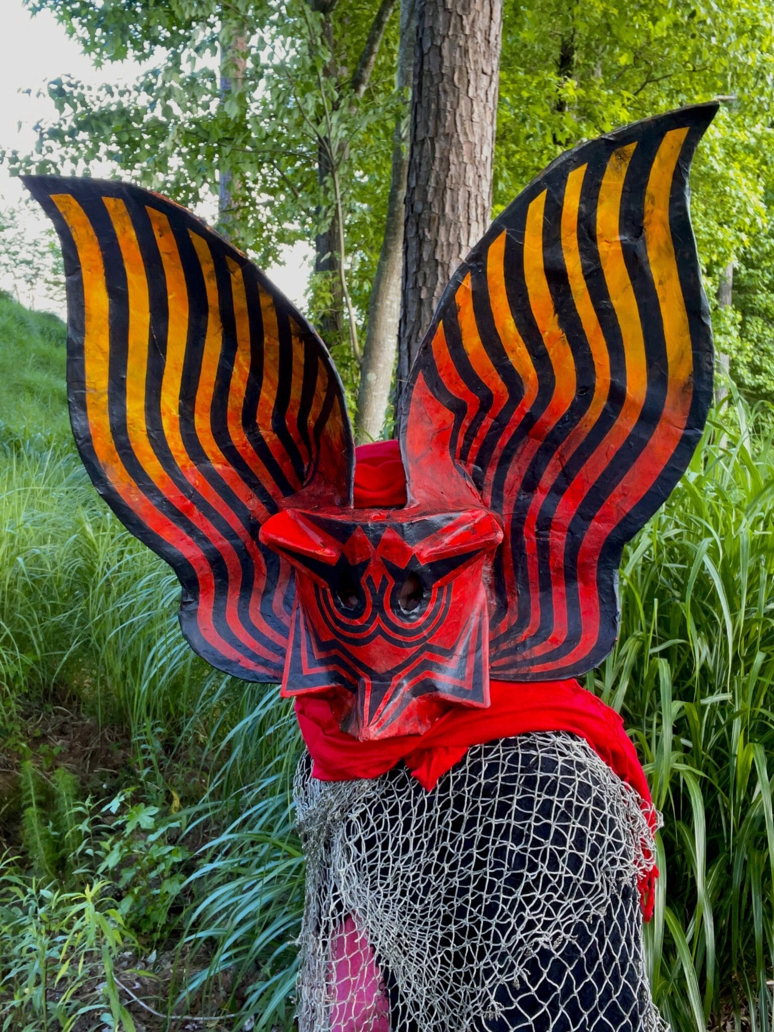 Papier Mâché Bat Masks by Jym Davis Take Wing in Bold Portraits — Colossal