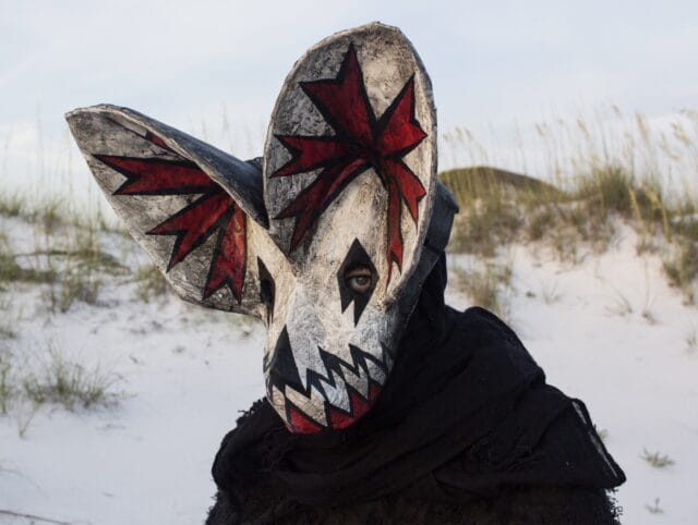 Papier Mâché Bat Masks by Jym Davis Take Wing in Bold Portraits — Colossal