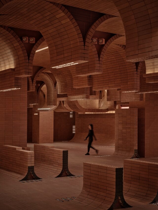 Undulating Bricks Mimic Rolling Waves in a New Cinema and Coffee Shop ...