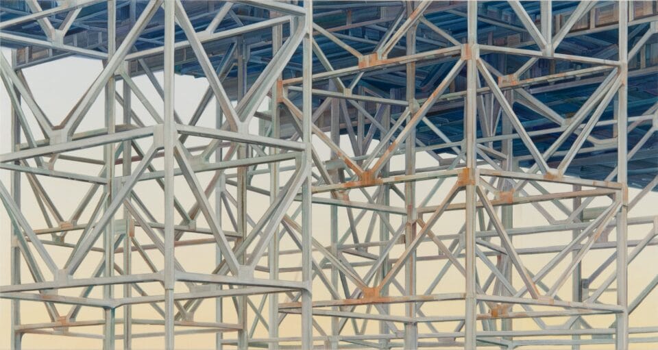 Undulating Coasters and Slide Complexes Loom in Alex Hutton's Paintings ...