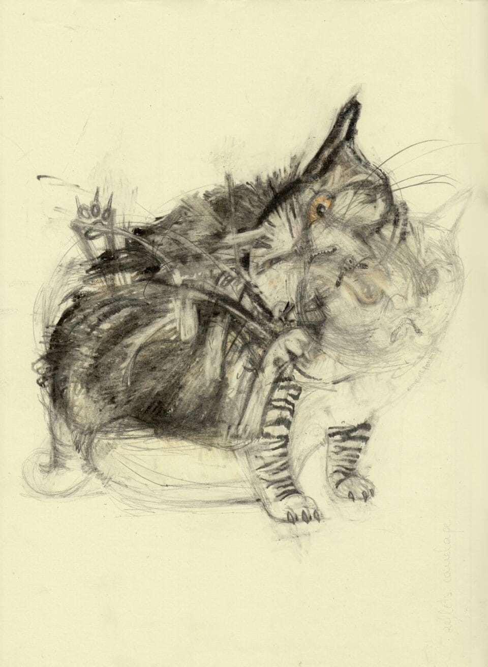 Anarchic Cats Are Ensnared in Chaos in Léo Forest's Dynamic Drawings ...
