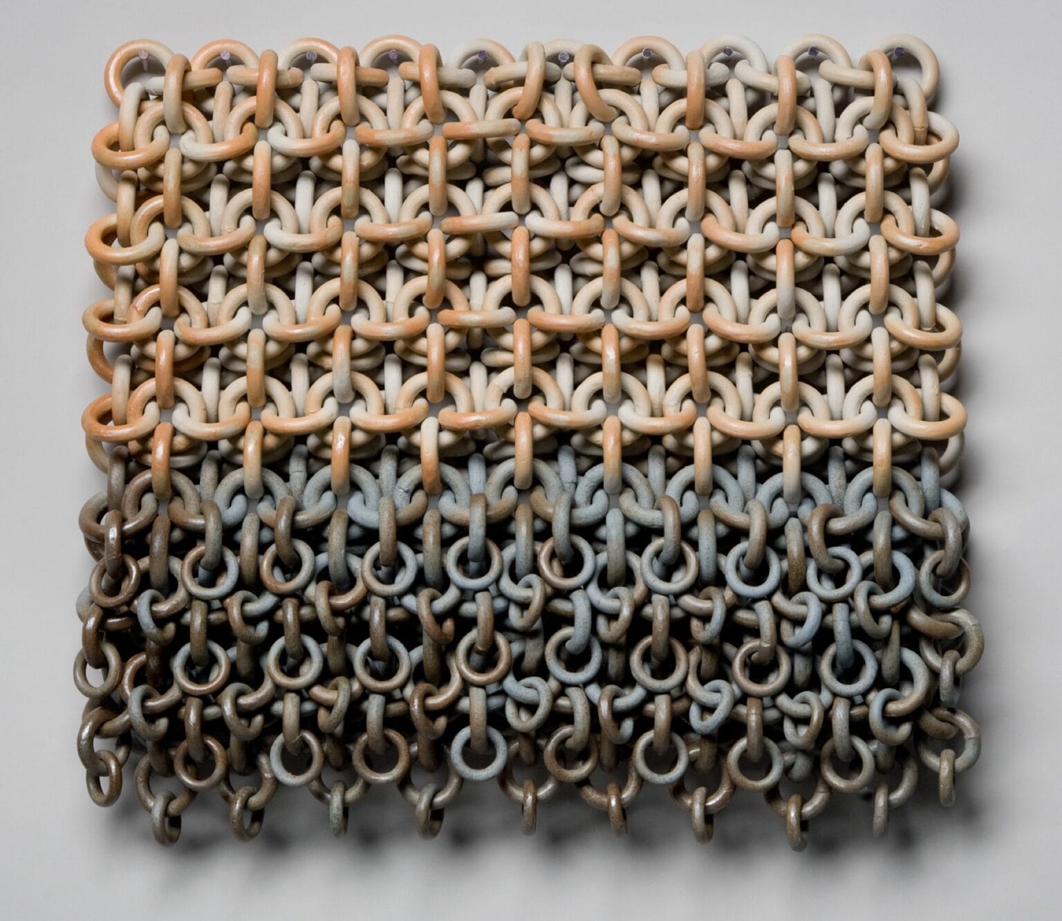 Ceramic Chainmail Ruth Borgenicht Links Thousands of Ceramic Rings in Elaborate Chainmail ...