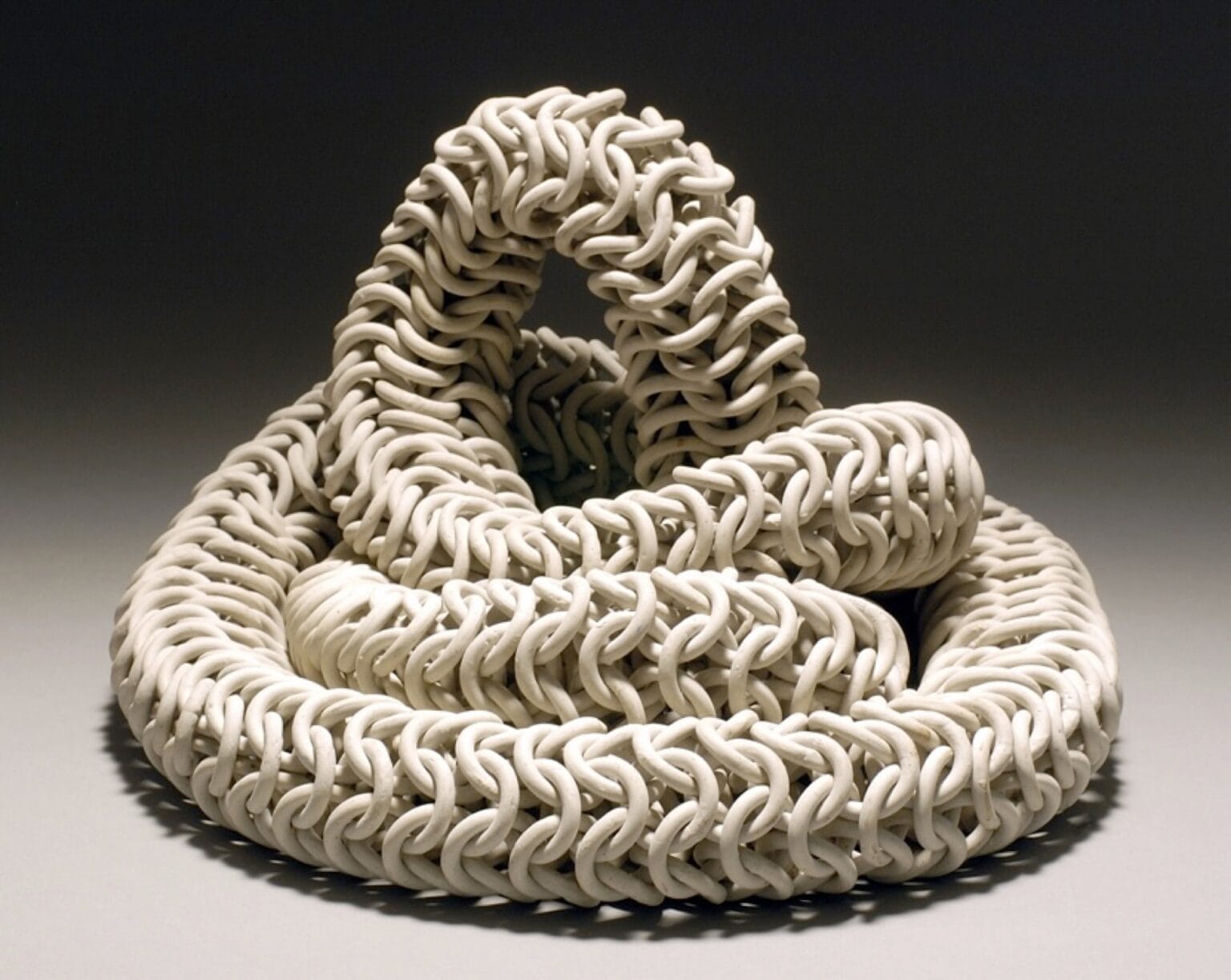 Ceramic Chainmail Ruth Borgenicht Links Thousands of Ceramic Rings in Elaborate Chainmail ...