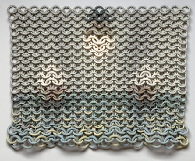 Ceramic Chainmail Ruth Borgenicht Links Thousands of Ceramic Rings in Elaborate Chainmail ...