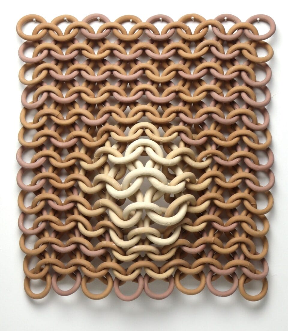 Ceramic Chainmail Ruth Borgenicht Links Thousands of Ceramic Rings in Elaborate Chainmail ...