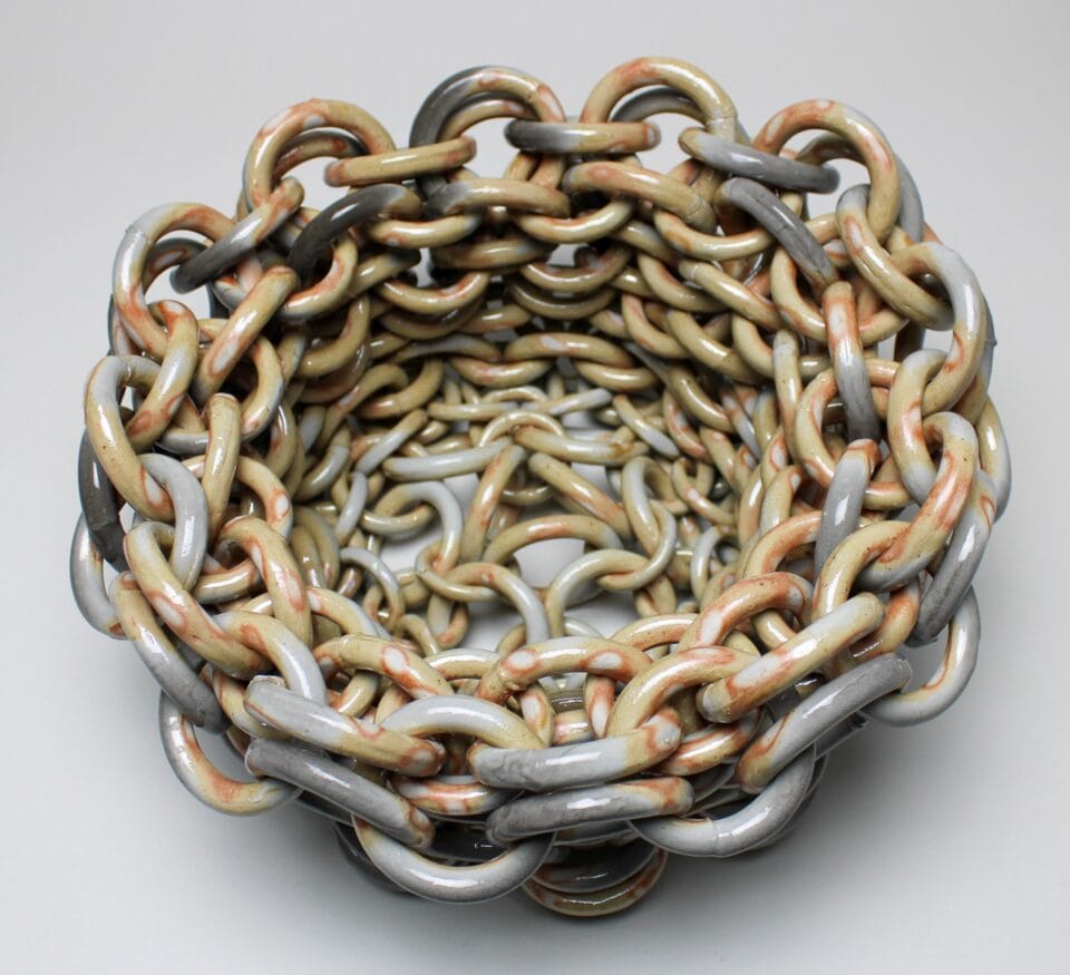 Ceramic Chainmail Ruth Borgenicht Links Thousands of Ceramic Rings in Elaborate Chainmail ...