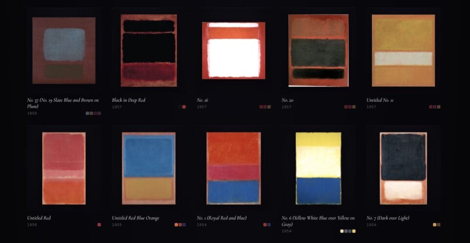 Mark Rothko Deep Color Fields Mark Rothko's Color Fields Mirror the Elements in a 'Weather-to ...