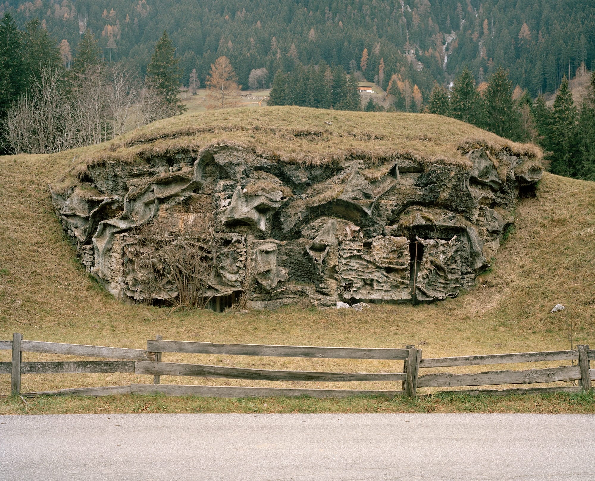 a photograph by Vincenzo Pagliuca of a WWII bunker in South Tyrol