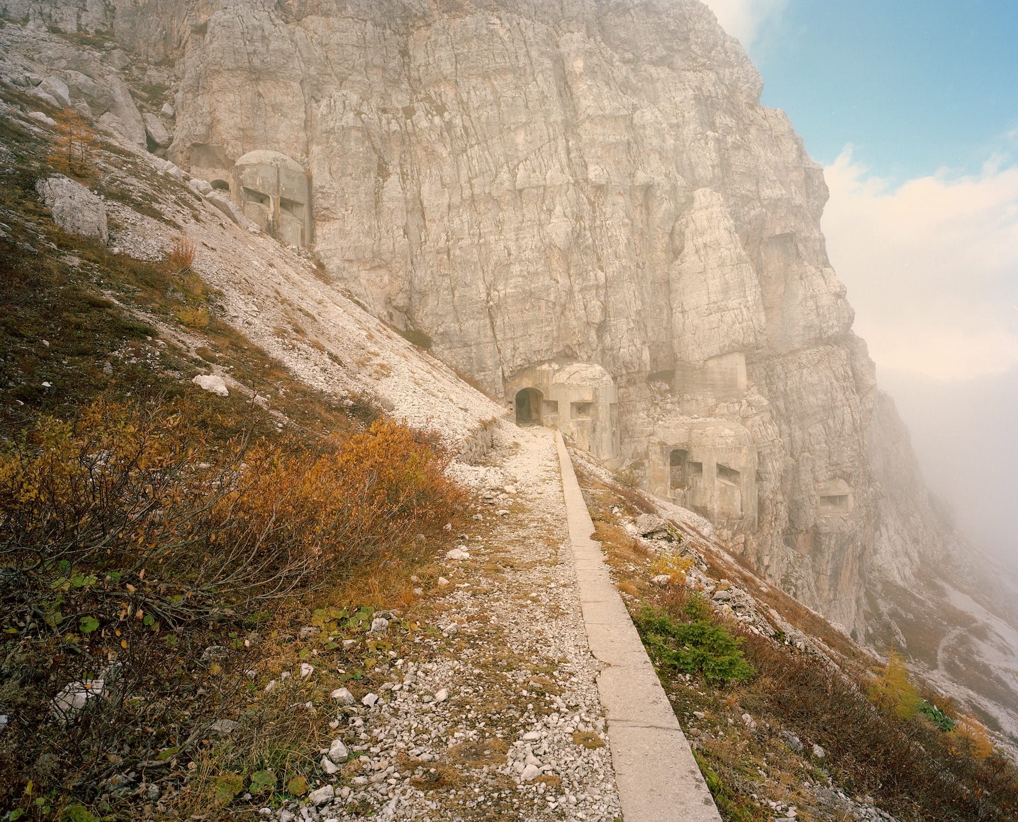 a photograph by Vincenzo Pagliuca of a WWII bunker in South Tyrol