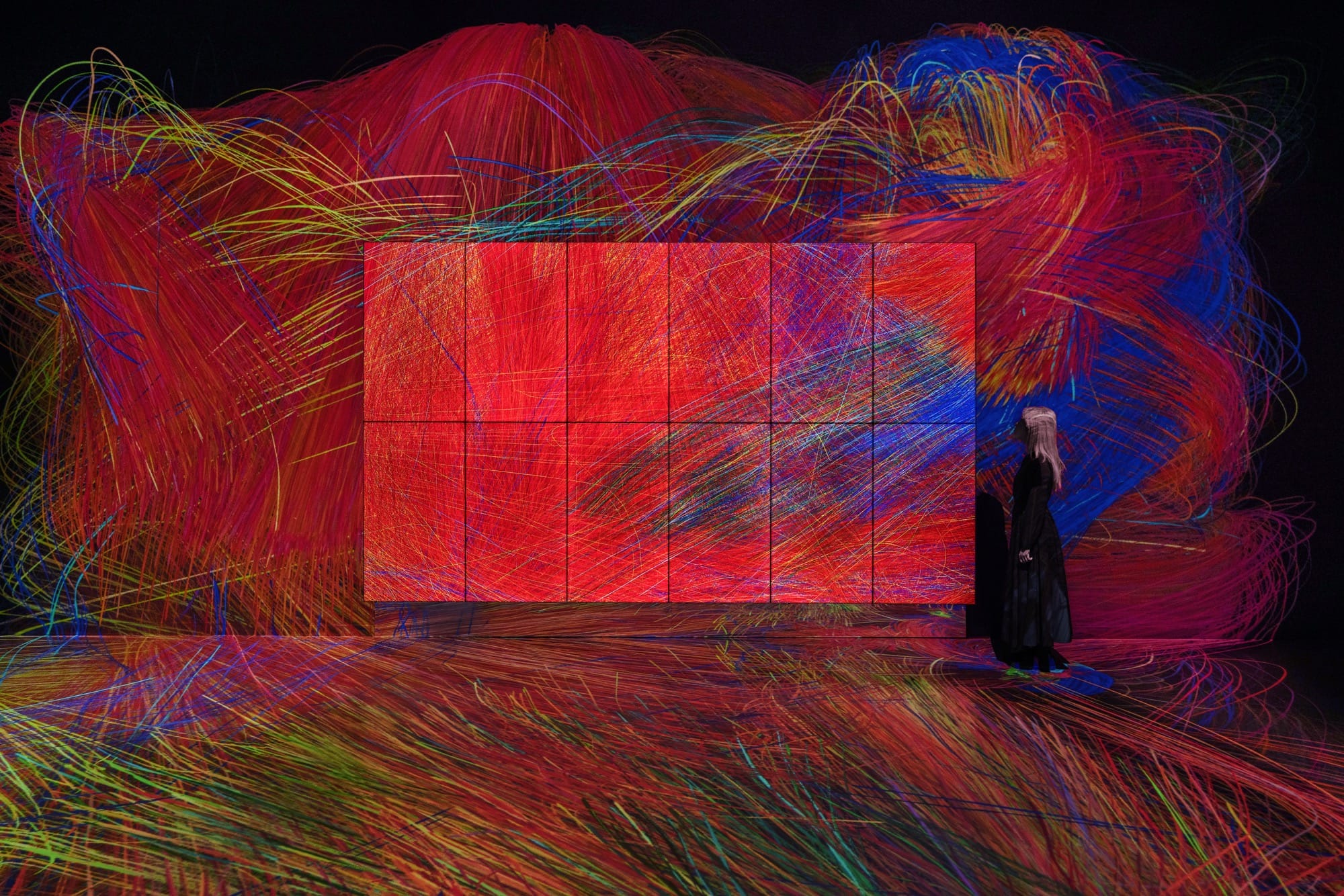 a still of a colorful painting-like installation