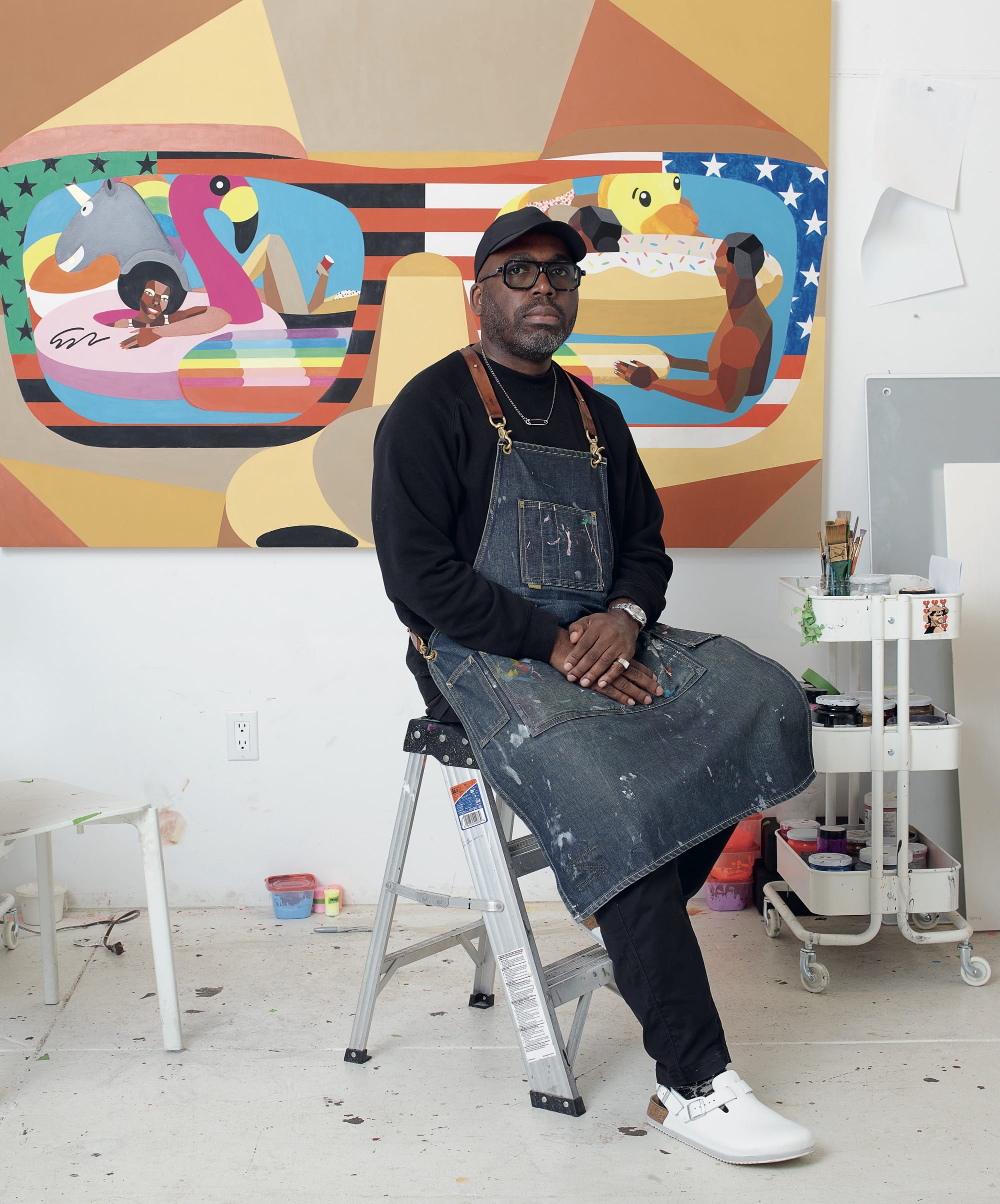 derrick adams in his studio