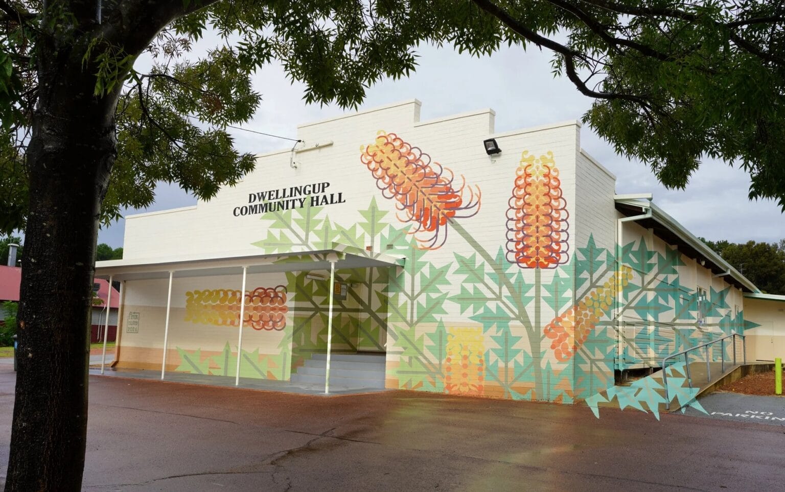 Collosal Amok Island's Geometric Murals Teem with Vibrant Local Flora and Fauna ...