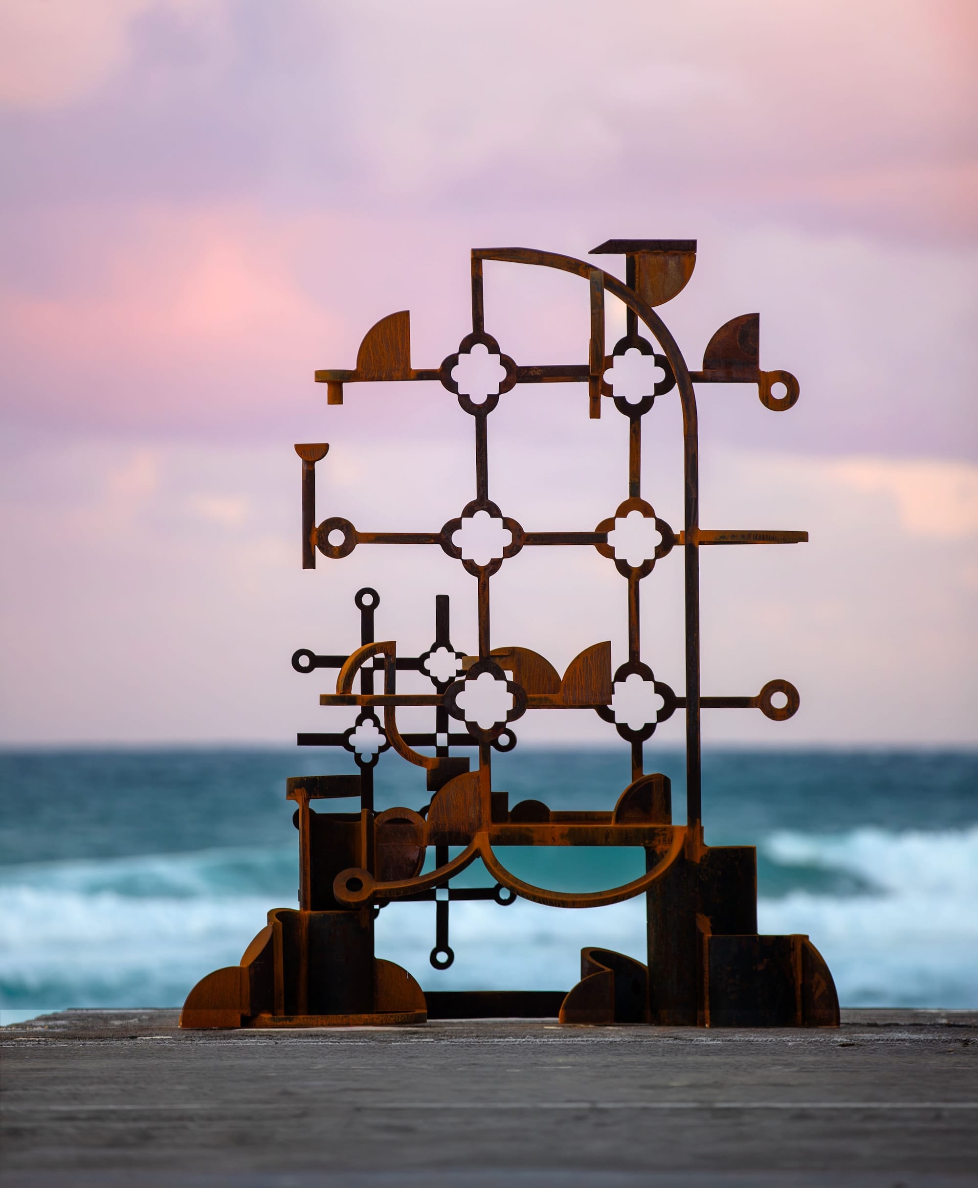 an abstract sculpture at Bondi Beach, NSW, Australia