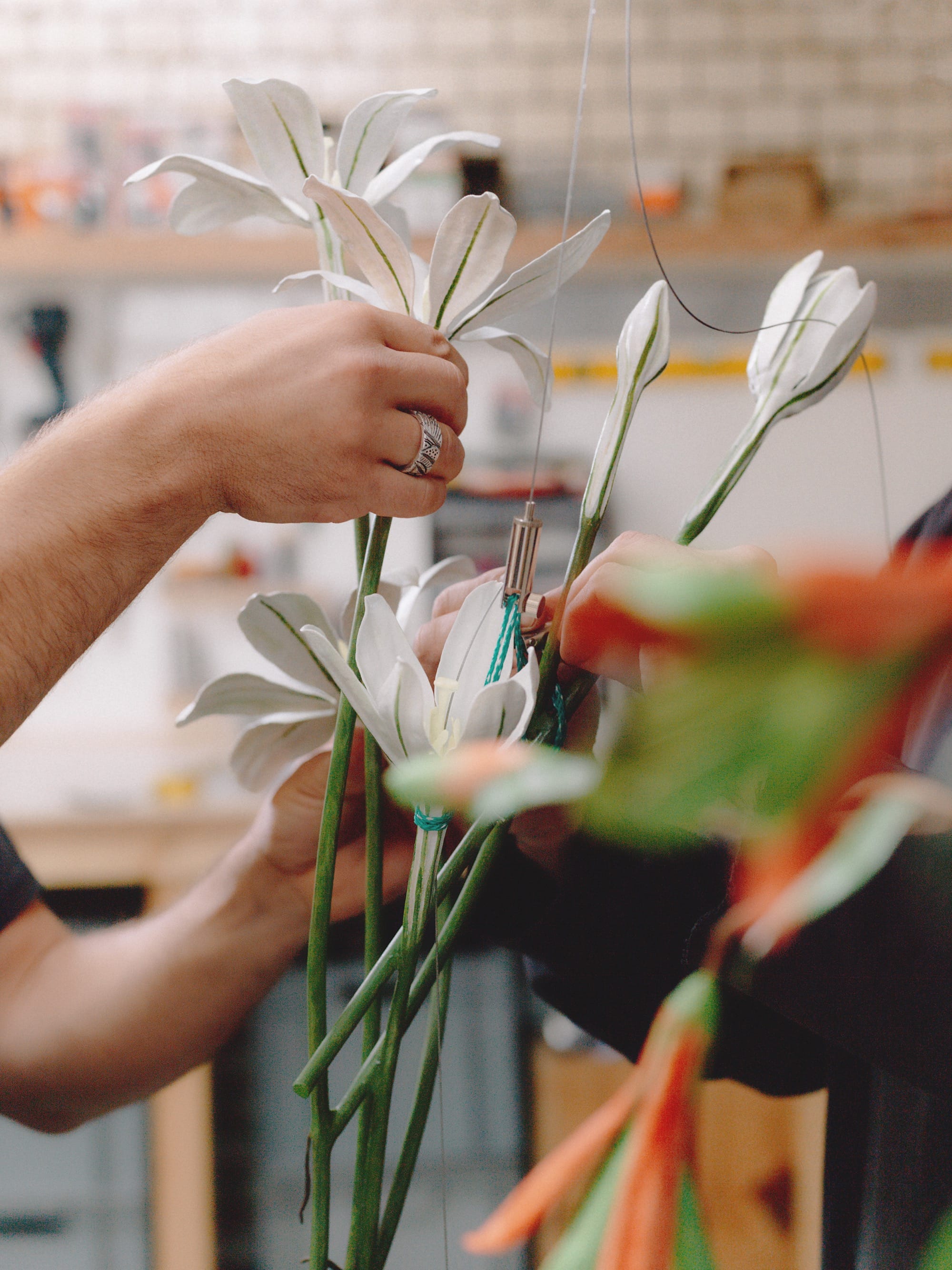 in progress botanical sculptures by alvaro urbano