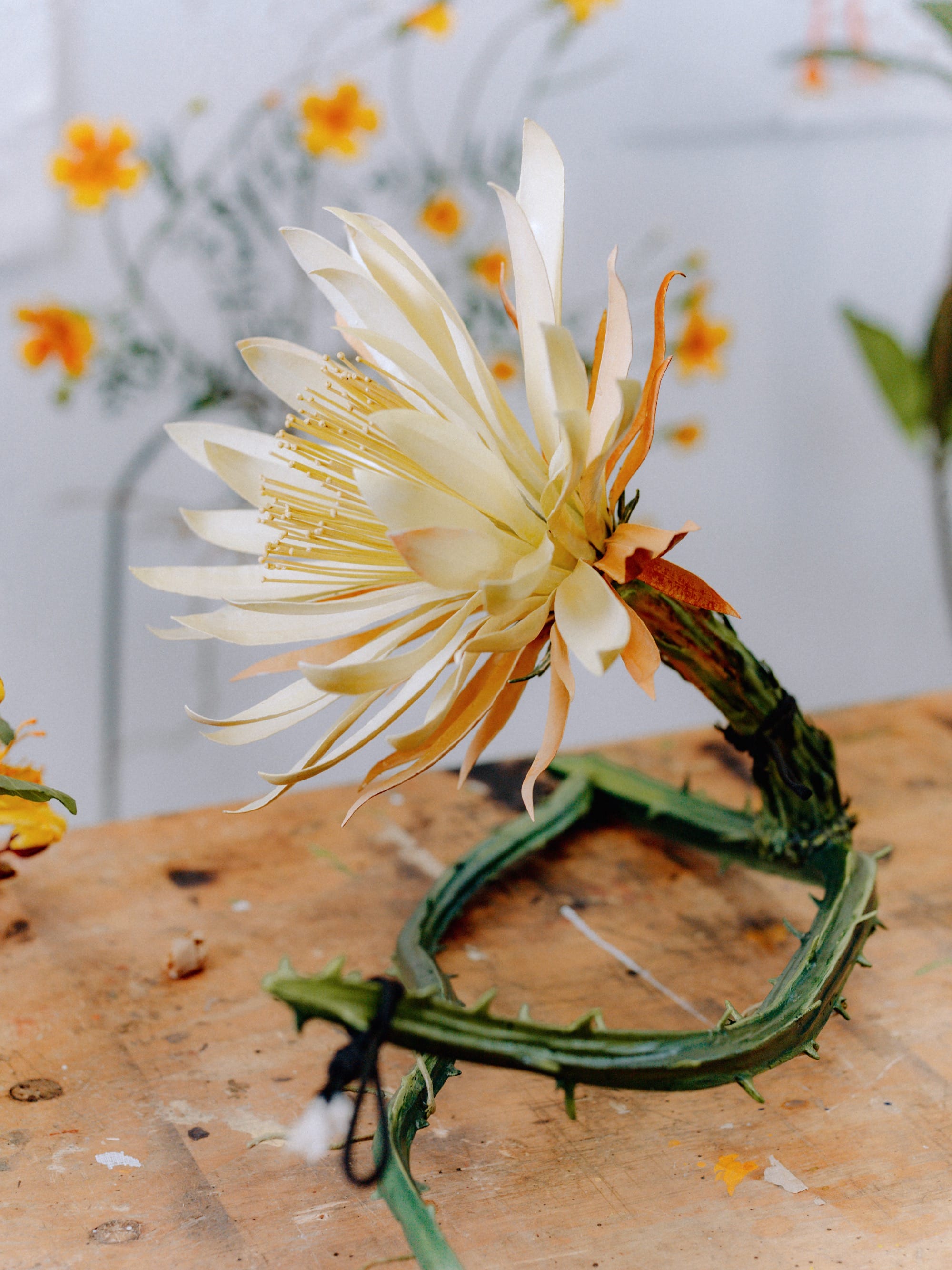in progress botanical sculptures by alvaro urbano